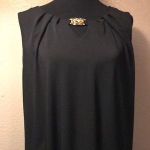 Black Blouse w/ Gold Design